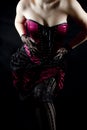 Burlesque woman body Royalty Free Stock Photo