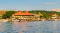 Burlington Community Boathouse on Lake Champlain waterfront Royalty Free Stock Photo