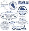 Burlington county, NJ, generic stamps and signs