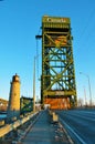 Burlington lift bridge-from the road