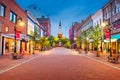 Burlington, Vermont, USA at Church Street Marketplace Royalty Free Stock Photo