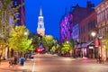 Burlington, Vermont, USA at Church Street Marketplace Royalty Free Stock Photo