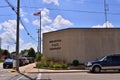 Police Station at Burlington Wisconsin in Summer