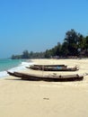 Burma. Beached Boats