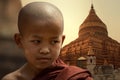 Burma,The Novice monk Royalty Free Stock Photo