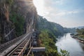 Burma Railway at kanchanaburi.The Burma Railway, also known as the Death Railway,