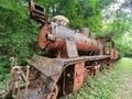 Burma Railway Thailand derelict train Kanchanaburi