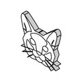 burmese cat cute pet isometric icon vector illustration