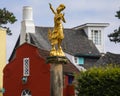 Burmese Dancer Statue in Portmeirion, North Wales