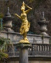 Burmese Dancer Statue in Portmeirion, North Wales