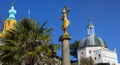 Burmese Dancer Statue in Portmeirion, North Wales