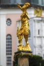 Burmese Dancer Statue in Portmeirion, North Wales