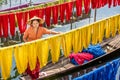 Burmese dry thread the Handmade colourful lotus fabrics.