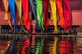 Burmese dry thread the Handmade colourful lotus fabrics