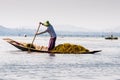 Burmese farmer on Inle Lake