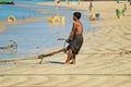 Burmese fisherman Royalty Free Stock Photo