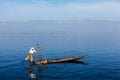 Burmese fisherman at Inle lake, Myanmar