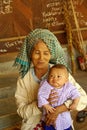 Burmese grandmother and baby