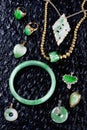 Burmese Jadeite Jewelry Royalty Free Stock Photo