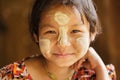 Burmese little girl portrait