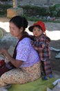 Burmese Market stall in nle Lake, Myanmar (Burma)