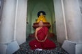 Burmese monk meditates