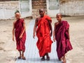 Burmese novice boy in Mandalay, Myanmar Royalty Free Stock Photo