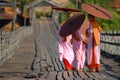 Burmese nuns.