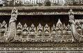 Burmese temple roof wood carving Royalty Free Stock Photo