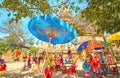 The burmese umbrella in Bagan