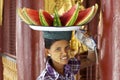 Burmese Woman Carrying Watermelon