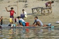 Women washing clothes