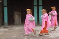 Burmese young nuns