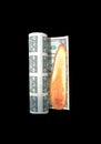 Roll of US Dollar Bills on Fire Reflecting Runaway Inflation Destroying US Dollar Value Royalty Free Stock Photo