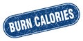 burn calories sign. burn calories grunge stamp. Royalty Free Stock Photo