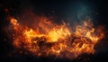 burn fire with particles embers Flames photo