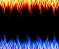Burn flame fire vector background Royalty Free Stock Photo
