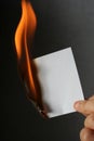 Burn paper Royalty Free Stock Photo