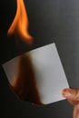 Burn paper Royalty Free Stock Photo