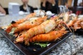 Burn shrim seafood