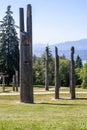 Burnaby, BC, Canada, August 2nd,,2022 : Kamui Mintara Playground of the Gods in Burnaby Mountain Conservation Area