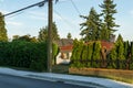 BURNABY, CANADA - JUNE 12, 2019: street view of quiet neighborhood in big city