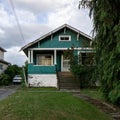 BURNABY, CANADA - JUNE 19, 2019: street view of quiet neighborhood in big city