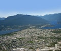 Burnaby and Deep Cove Royalty Free Stock Photo