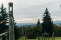 Burnaby Mountain Totem pole Vancouver, canada Royalty Free Stock Photo