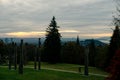 Burnaby Mountain Totem pole Vancouver, canada Royalty Free Stock Photo