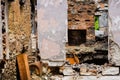 Burned Abandoned House in White Clay Creek Royalty Free Stock Photo