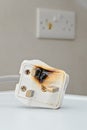 Burned ac Power Plugs and Sockets Royalty Free Stock Photo