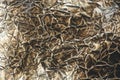 Burned aluminum foil texture Royalty Free Stock Photo