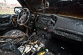 Burned car Royalty Free Stock Photo